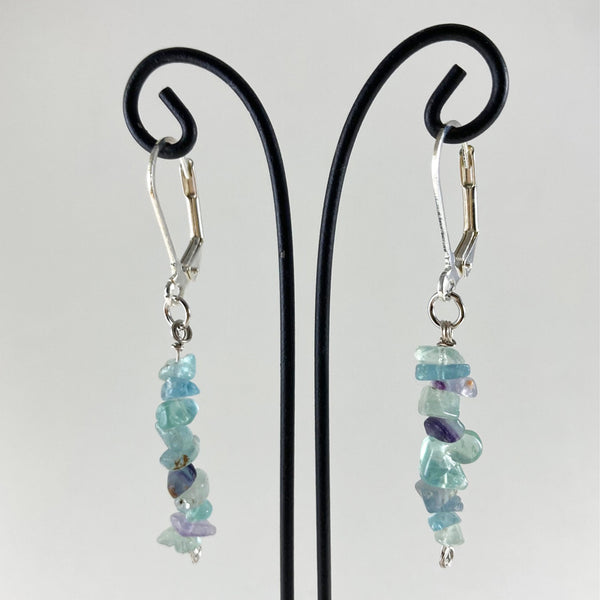 Hanging Gems -  Aquamarine, Labradorite or Tiger's Eye