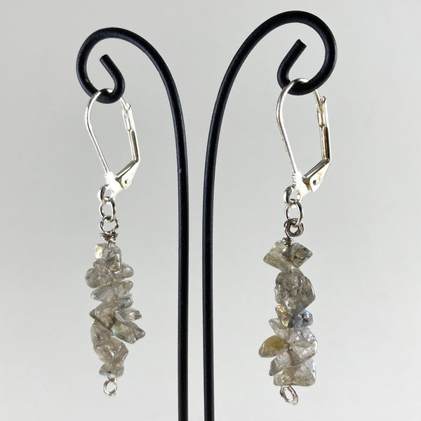 Hanging Gems -  Aquamarine, Labradorite or Tiger's Eye