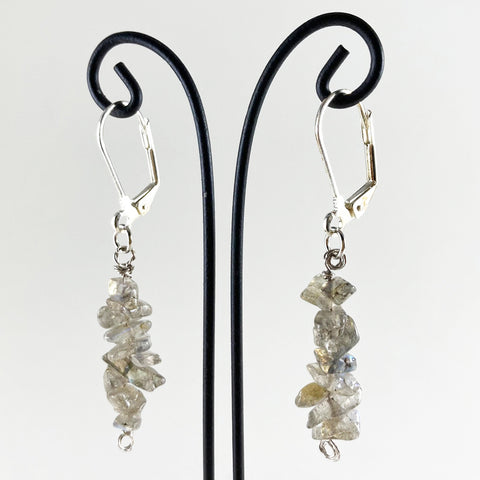 Labradorite Hanging Gemstone Earrings