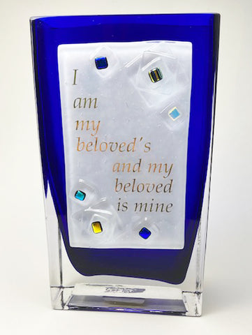 Glass Vase I am my beloved