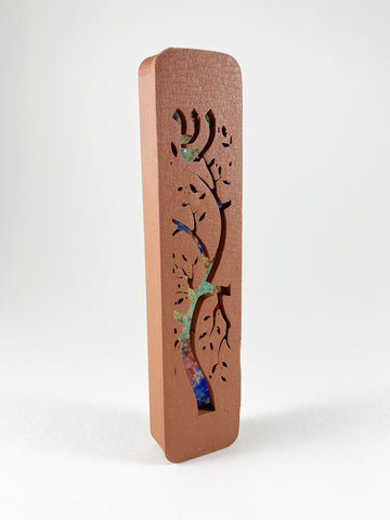 Tree of Life Mezuzah Terra Cotta  - CLEARANCE