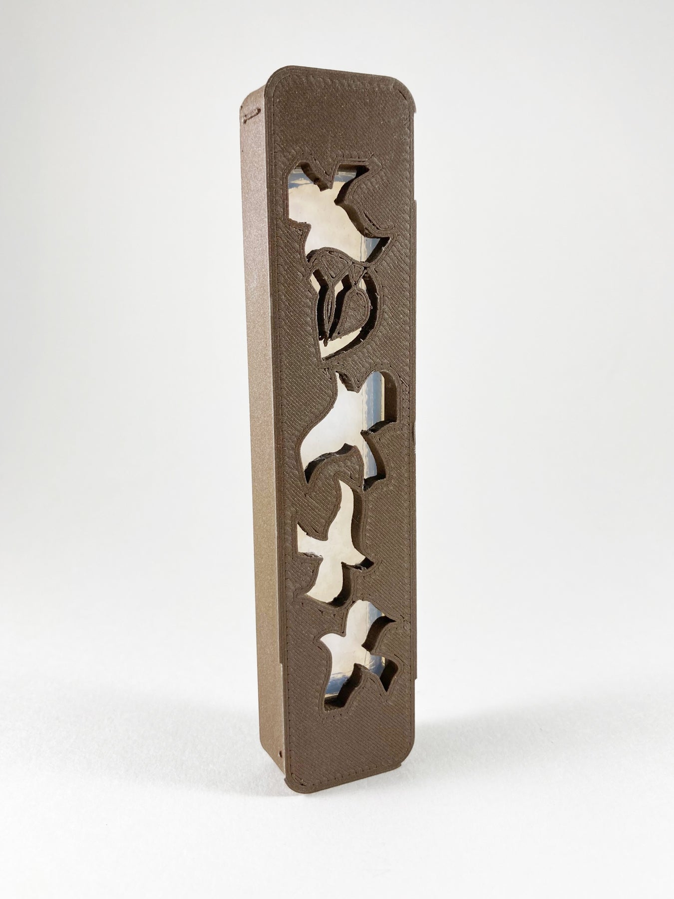 Dove Mezuzah Chocolate Brown  - CLEARANCE