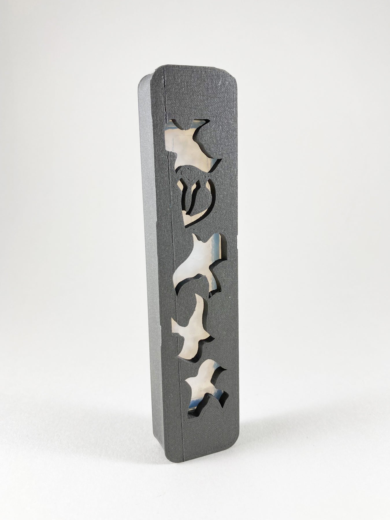 Dove Mezuzah Charcoal Grey  - CLEARANCE