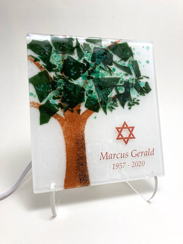 Personalized Yahrzeit Electric Tree of Life