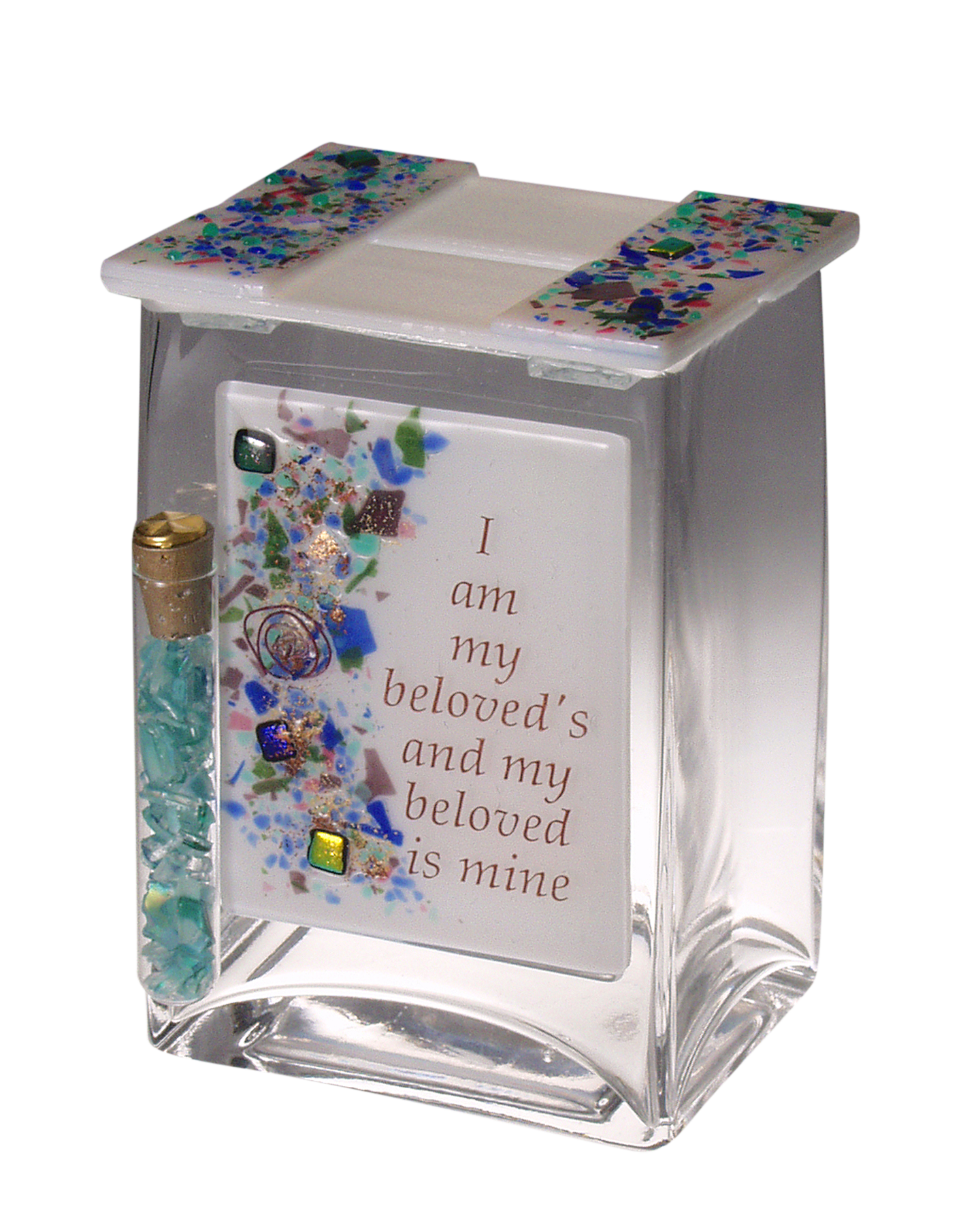 Beloved Pushke Tzedakah Box with tube for Wedding break glass